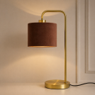 TNL - METAL & VELVET FABRIC TABLE LAMP TNL1008RED