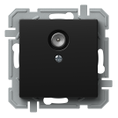 TEM - Socket TV end type 0dB colot Black Logiq KQ10BKXO