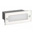 ACA LIGHTING - LED луна за вграждане в стена, правоъгълник 11х4.4cm, никел 230V AC 2W 6000K 100lm IP54 PAS260NMP