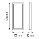 ULTRALUX - FSM1232 Frame for surface mounting of LED panel 1200X300 mm (3)