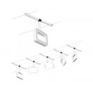 PAULMANN -  94483  CorDuo LED cable system frame basic set ✴5x280lm⚡5x4.8W⚡3000K~230/12V✴matt white/chrome