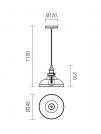 SMARTER - pendant luminaire   SAVILLE 01-1002 E27, 1 x max. 42W (1)