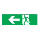 ACA LIGHTING - ARROW LEFT STICKER FOR EXIT/EMERGENCY LIGHTING HAP4