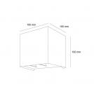 POLARIS LIGHTING - BLAST LED WALL LAMP 100/100mm 2x5W 900lm 3000K 0°-90° IP65 White 6237 (2)