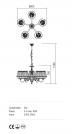 INCANTI - Полилей CLOE ICL C5 14 01 CAND 5X42W E14 (1)