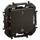 LEGRAND - 2-pole switch 16A Black Niloe New NP2113BK