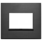 VIMAR - 21653.18 - Plate 3M aluminium total black