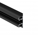 ULTRALUX - APK319BK Aluminium profile for LED strip, black with black diffuser, 3m double