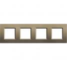BTICINO - LNA4802M4SQ Square cover plate 4х2modules - Square-metal