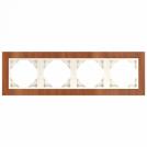 EFAPEL - FOUR GANG FRAME CHERRY/PEARL 90940 TJP LOGUS 90 Arbore