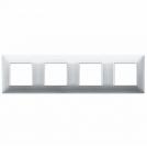 VIMAR - 14669.27 - Plate 8M (2+2+2+2) 71mm techno Silver