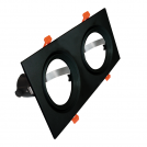 ACA LIGHTING - Black Moon Recessed AR111 2xGU10 320x165 XMSAR2B