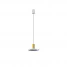 NOWODVORSKI - Hanging lamp 8038 HERMANOS B WHITE/SOLID BRASS • GU10 1x10W only LED • IP20