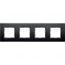 BTICINO - LNA4802M4AR Square cover plate 4х2modules -Anthracite -technopolymer