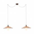 INCANTI - pendant luminaire  LEA 02-904 STRUCTURA SU 2X42W E27 BR