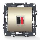ACA LIGHTING - Аудио конектор PRIME Шампанско мат 1000113504