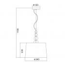 ACA LIGHTING - pendant luminaire AD477215 1xE27 (2)