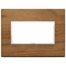 VIMAR - 21654.31 - Plate 4M wood Italian walnut