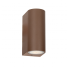ACA LIGHTING -  Градински аплик за фасада h:15.2cm GU10 2x35W DASA - GS влагозащитен IP65 LG2202GU10R ръждивокафяв