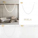 NOVA LUCE - Dimmable pendant lamp  L:115, H:130.9 cm.  9186956  PERLA ⚡ LED 69W ⚡ 5524Lm ⚡ 3000K ⚡ 220-240V ⚡ IP20 ✴ Gold Metal/Opal Glass