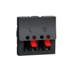 SCHNEIDER ELECTRIC - NU348654 Two modules audio connector antracite