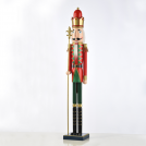 ACA LIGHTING - NUTCRACKER WITH SCEPTER RED+GOLD 106cm X1510621