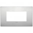 VIMAR - 19654.15 - Classic plate 4M metal Aluminium
