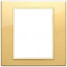VIMAR - 21668.G09 - Plate 8(4+4)M aluminium polished gold
