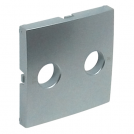 EFAPEL - Face plate for R - TV sockets ALUMINIUM 90776 TAL LOGUS 90