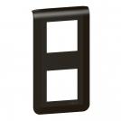 LEGRAND - Plate Mosaic - 2 x 2 vertical modules - black 79062L