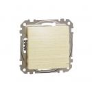 SCHNEIDER ELECTRIC - SDD180106 Sedna Design & Elements - Two Way switch - 10AX 250V without frame birch