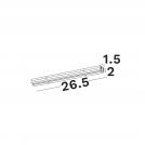 NOVA LUCE - Surface Mount Linear Profile L:26.5, W:1.5, H:2 cm. 9540110 Linear Lighting Profiles B / IP20 ✴ Black (3)