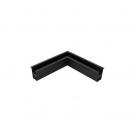 NOVA LUCE - Corner Connector for Recess Magnetic Profile L: 30 W: 30 H: 7.5 cm Cut Out: 4.4 cm 8252013 BUXTON MAGNETIC ✴ Black