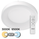 ULTRALUX - SPL3B72RC LED dimmable CCT ceiling lamp with remote control, white, max. 72W, 3000K-6500К, 220-240V AC,