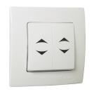 MAKEL - 32001026 Double Cut Out And Two Way Switch Lillium Natural Kare