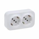 LEGRAND - German standard sockets 2x2P+E Forix surface mounting IP21 16А white  782423