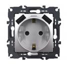 ACA LIGHTING - Контакт Шуко 16A с USB PRIME Алуминий мат 1000116303