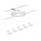 PAULMANN - 94109  LED cable system DiscLED I basic set✴5x200lm ⚡5x4.3W⚡2700K~230/12V✴chrome/satin