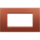 BTICINO - LNA4804RK Square cover plate 4 modules - brick 