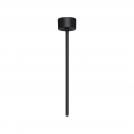 NOVA LUCE - Intermediate rigid hanger (tube) for Lina profiles Ø6, Н:30 cm.  9540180  B-Intermediate support suspend / IP20 ✴ Black 