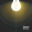 V-TAC - LED Крушка 4W Filament E27 A60 Прозрачно Покритие 6400K SKU: 217120  (2)