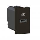 LEGRAND - Mosaic™ - 1 module USB single port type C Power delivery - 20W - Black 77692L