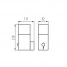 KANLUX - Garden light fitting math anthracite replaceable light source, motion sensor VADRA 29011 Е27 11W IP44 (5)