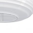 EGLO - pendant light SUMMERHILL Ø:550mm E27 40W wood, white - 44065 (1)