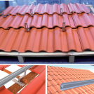 ELMARK - MOUNT. STRUCTURE FOR TILE ROOF 560W PANEL 10kW,SET - 42356010P/TR