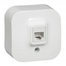 LEGRAND - 7 824 24 RJ 45 socket Forix - surface mounting - IP2X - UTP category 5e - white