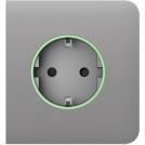 AJAX - Smart Schuko side socket faceplate, fog, SideCover 60002.163.FG