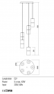 REDO GROUP - пендел IWI 01-2025 SU 5X40W E27 SBK  (1)