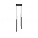 NOVA LUCE - Pendant light sand black aluminum  LED 15W 3000K 845lm D:35.5cm H:150cm STILVI  9232152