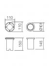 SMARTER - луна LOKKI 9385 GU10, 1 x max. 28W, IP67 (1)